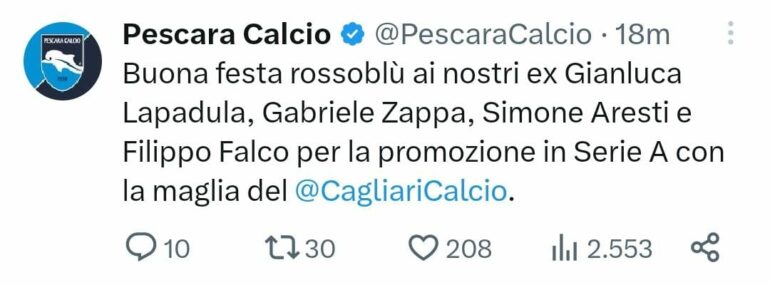 Pescara complimenti