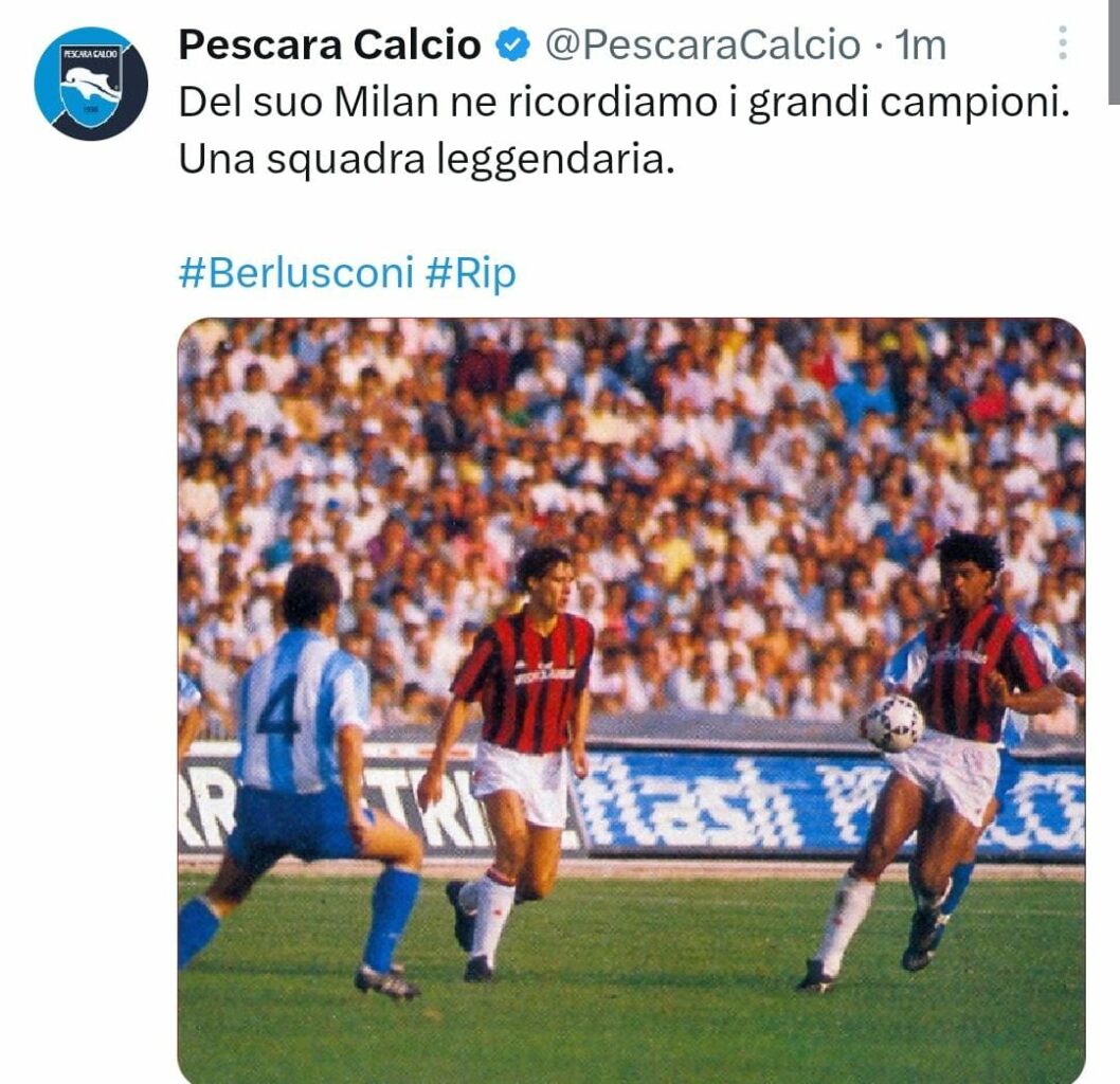 Pescara omaggio Berlusconi