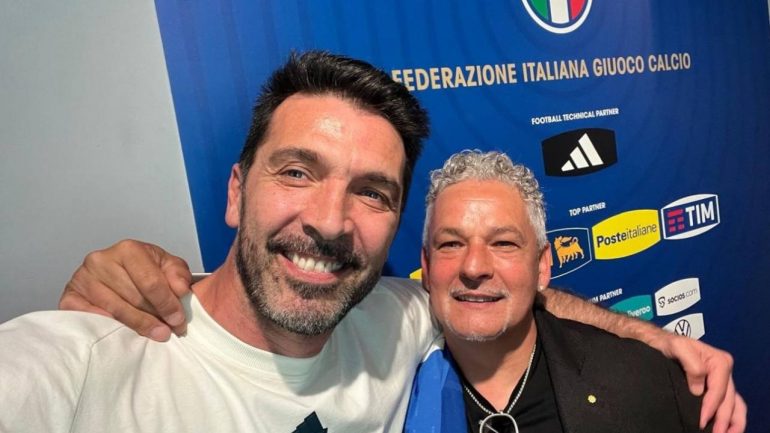 Gianluigi Buffone e Roberto Baggio