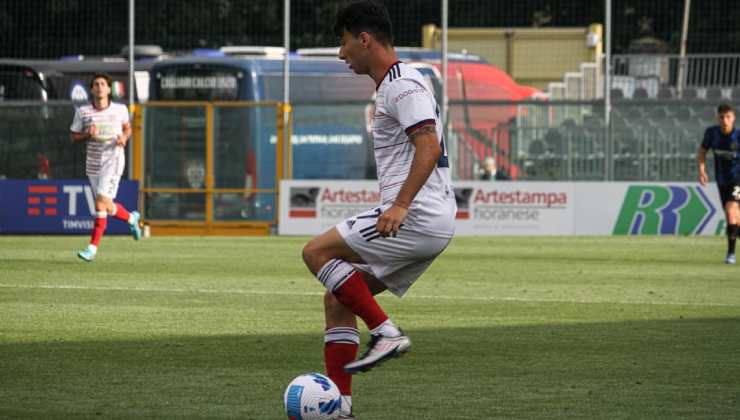 Lisandru Tramoni con la maglia del Cagliari