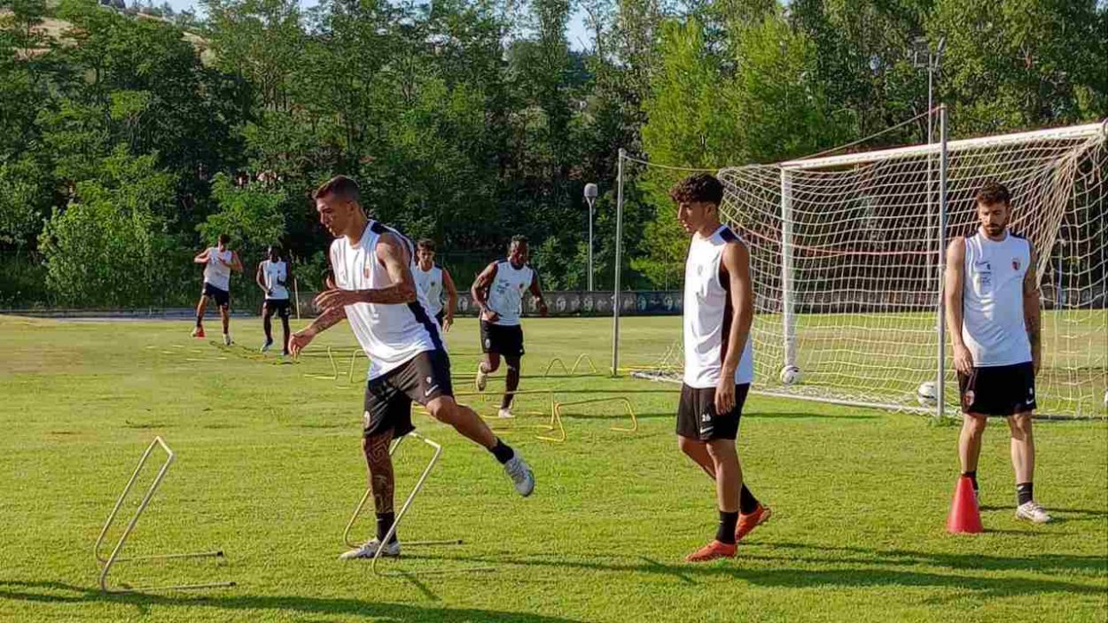 Allenamento dell'Ascoli