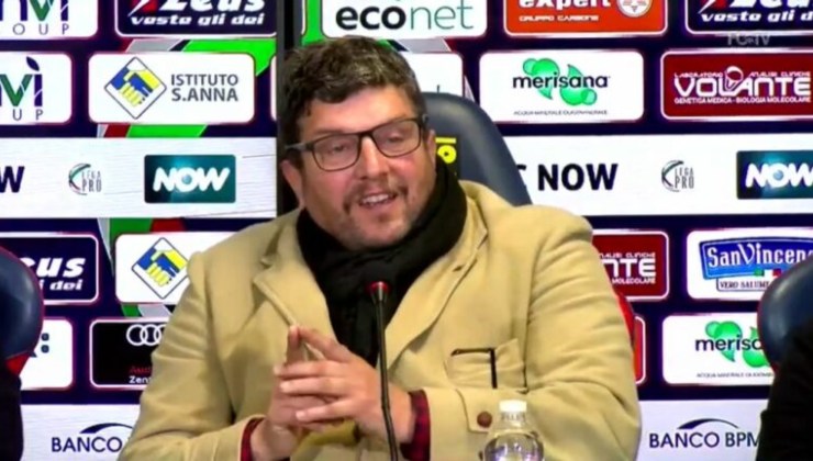 Silvio Baldini in conferenza stampa