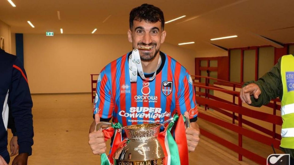 Costantino con la Coppa Italia Serie C