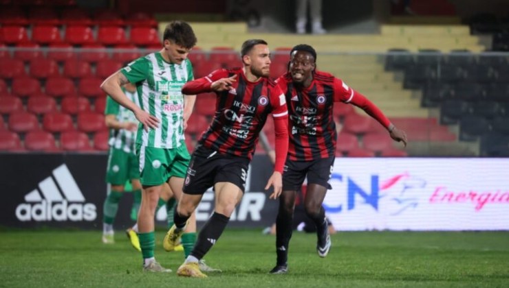 Esultanza del Foggia dopo un gol