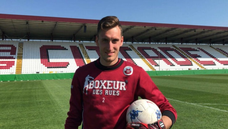 Alberto Paleari con la maglia del Cittadella