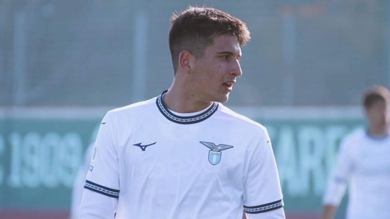 Jacopo Sardo con la maglia della Lazio