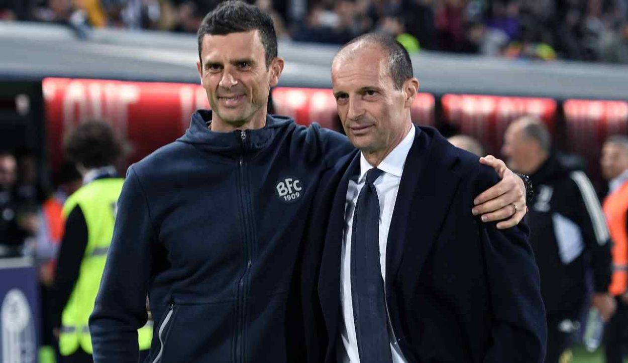 Thiago Motta e Massimiliano Allegri