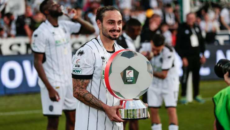 Luigi Silvestri con la maglia del Cesena