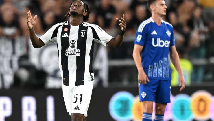 Mbangula con la maglia della Juventus