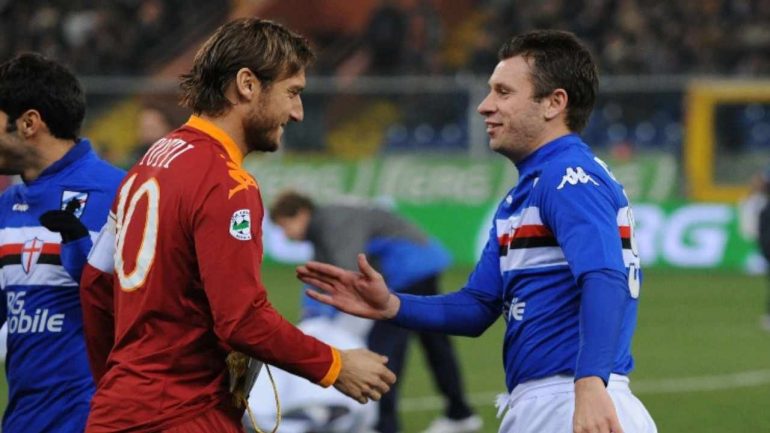 Totti con Cassano