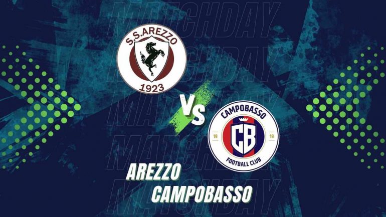 Il match tra Arezzo e Campobasso