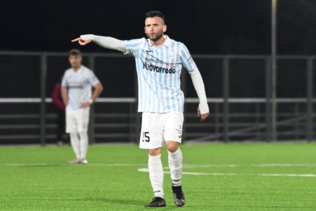 Marco Toscano con la maglia della Virtus Entella - Credit: Virtus Entella