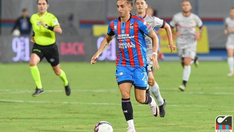 Matteo Stoppa con la maglia del Catania - credit to Catania FC