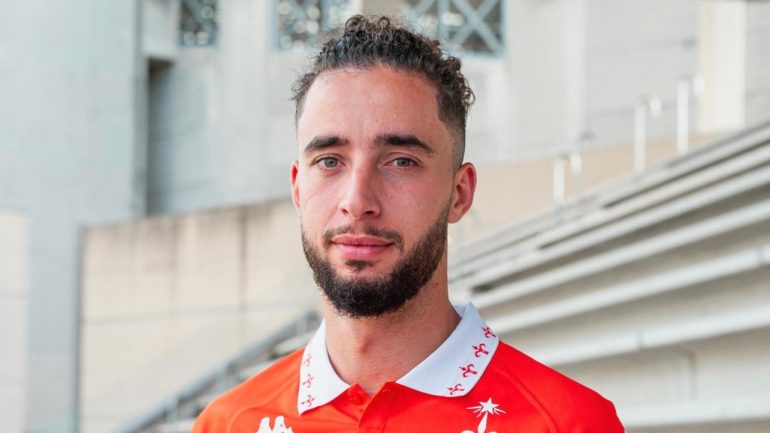 Sofian Kiyine con la maglia della Triestina