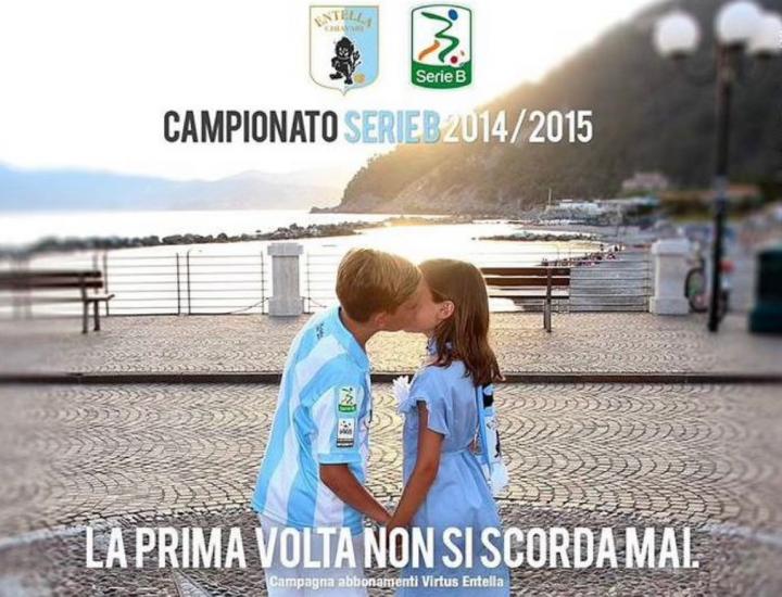 Gabriele Costa, modello per la campagna abbonamenti - crediti Entella 