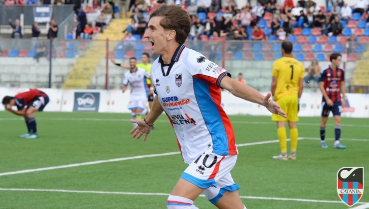 L'esultanza di Kaleb Jimenez / Credit: Catania FC / www.lacasadic.com