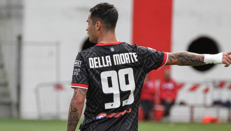 Della Morte con la maglia del Vicenza