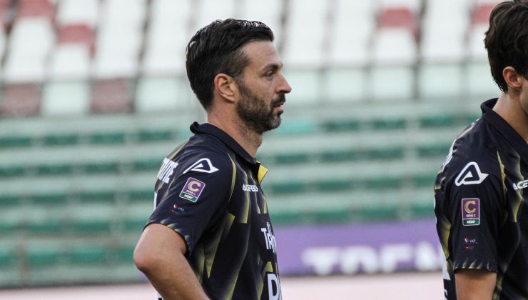 Di Carmine con la maglia del Trento