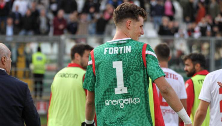 Fortin con la maglia del Padova