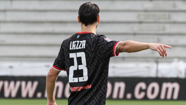 Laezza con la maglia del Vicenza