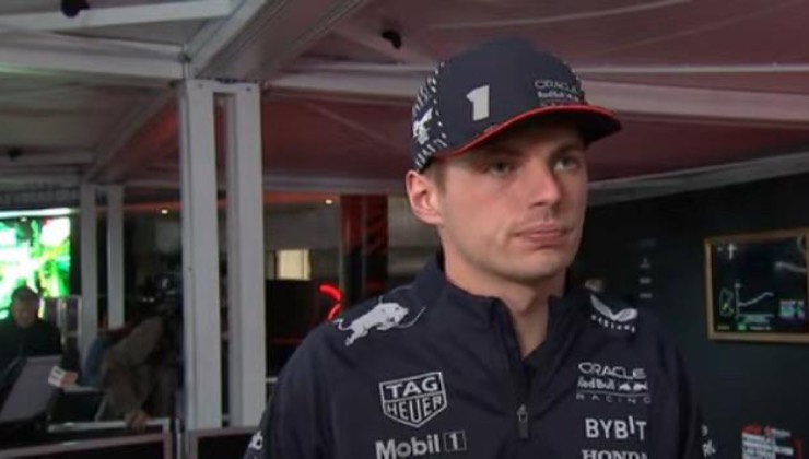 Verstappen in zona mista