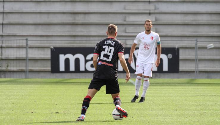 Zonta con la maglia del Vicenza