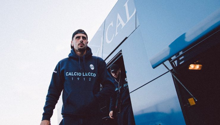 Matteo Battistini con la maglia del Lecco