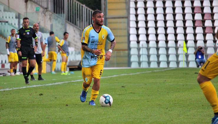 Erald Lakti in azione con la maglia dell'Arzignano Valchiampo / Credit: FC Arzignagno Valchiampo / www.lacasadic.com