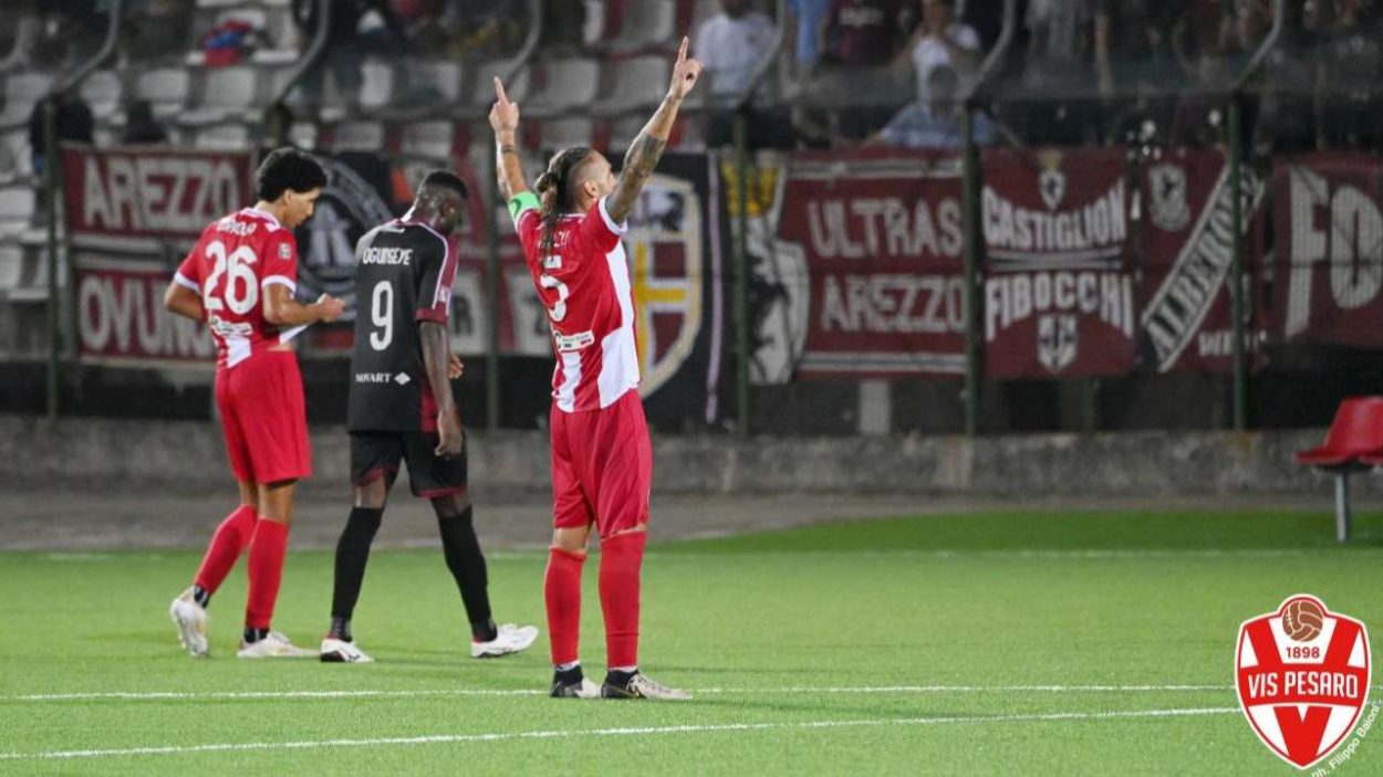 Denis Tonucci con la maglia della Vis Pesaro - Credits: Filippo Baioni - Vis Pesaro