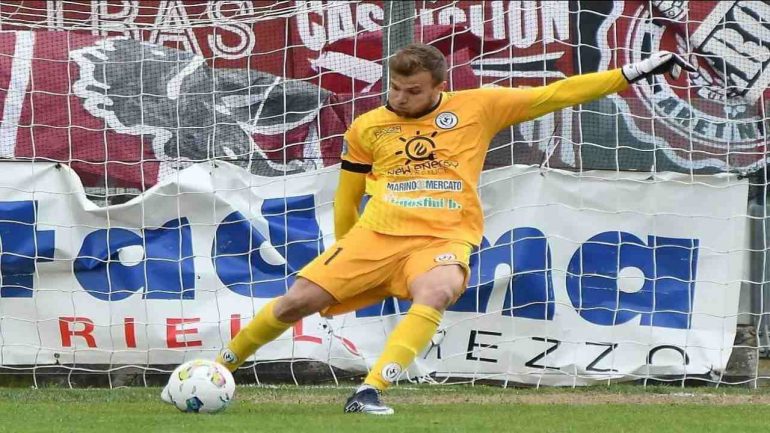 Trombini, portiere dell'Arezzo - Credit Società Sportiva Arezzo