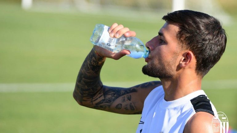 Simone D'Uffizi in allenamento con la maglia dell'Ascoli -Credits: Ascoli Calcio