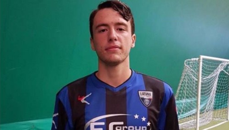 Luca Palmegiani con la maglia del Latina Calcio a 5, screen instagram | lacasadic.com