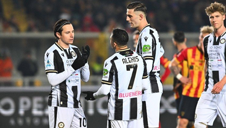 Lucca e Thauvin con la maglia dell'Udinese